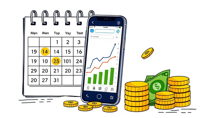 Controle os aportes automáticos com base no calendário